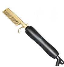 Lade das Bild in den Galerie-Viewer, Hot Comb Glätteisen Kamm Elektrischer Beheizter Haarkamm