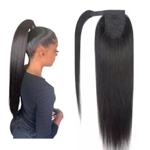 Lade das Bild in den Galerie-Viewer, Ponytail Human hair Straight Extension