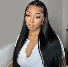 Lade das Bild in den Galerie-Viewer, Pre-Braided Styles Lace Parting Max Silky Straight Lace Frontal Wig
