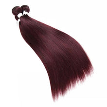 Lade das Bild in den Galerie-Viewer, 3x Set 99J/Burgundy Brazilian Straight Human hair
