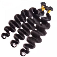 Lade das Bild in den Galerie-Viewer, Remy Brazilian Weave Human Hair Body Wave Natur Color Bundel
